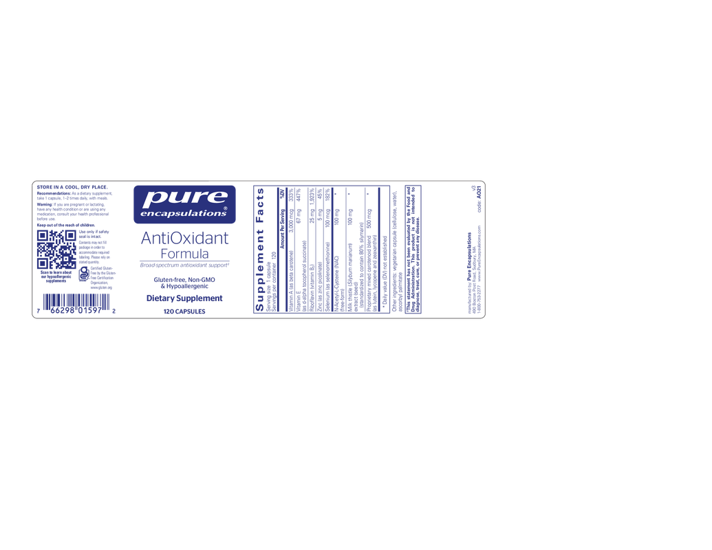 AntiOxidant Formula 120's