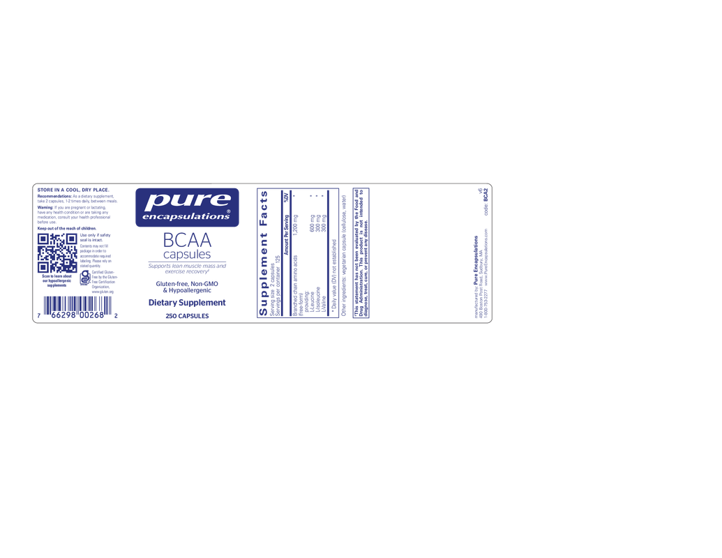 BCAA Capsules 250's