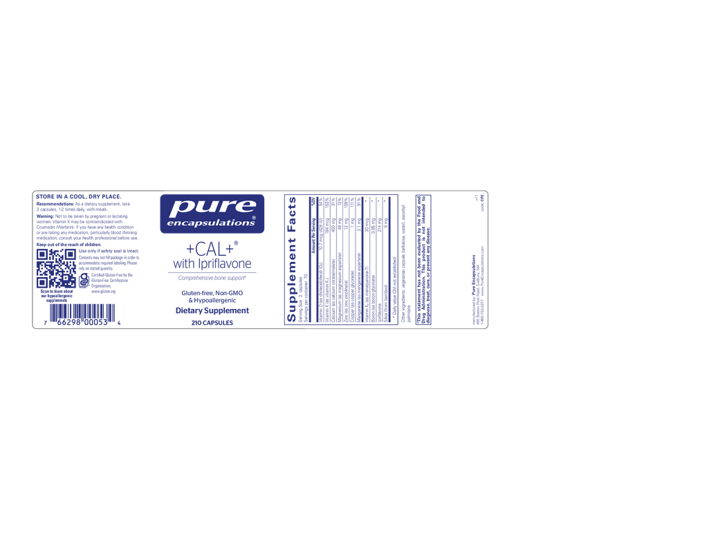 +CAL+ with Ipriflavone 210's