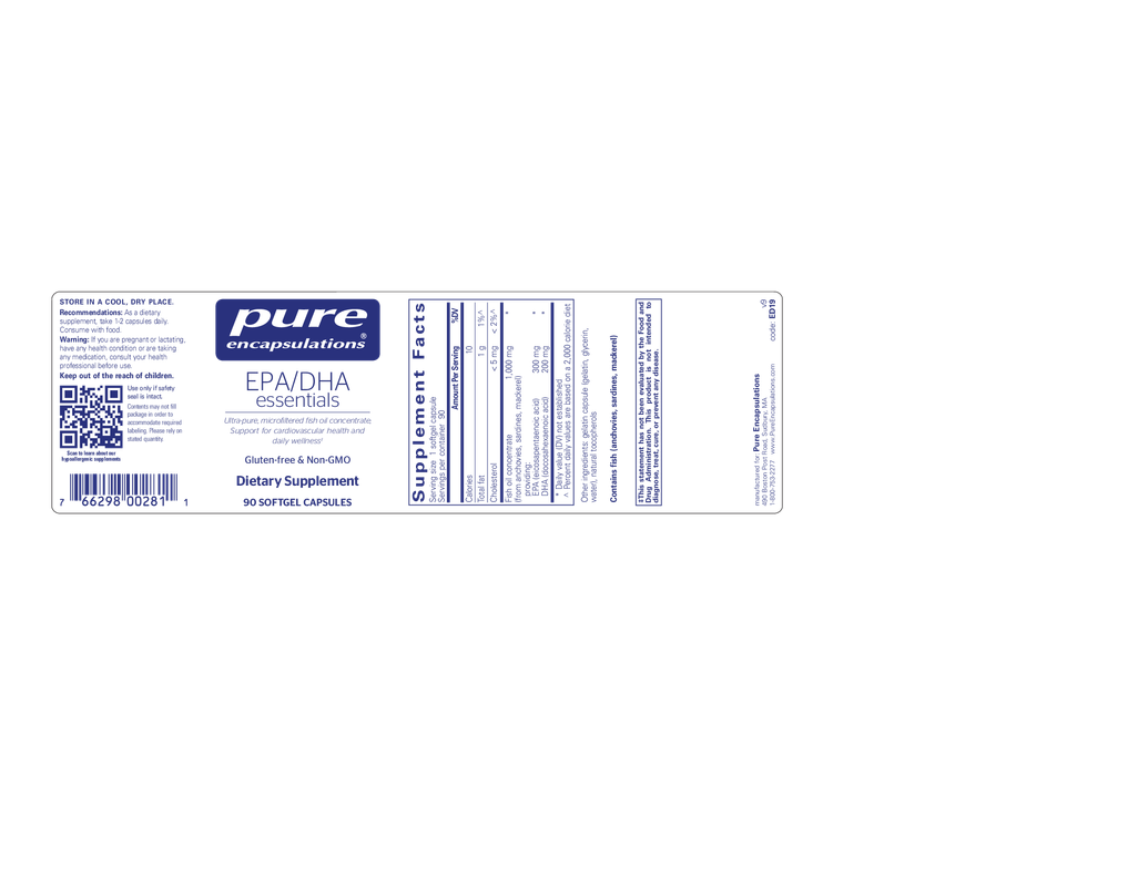 EPA/DHA essentials 1,000 mg. 90's