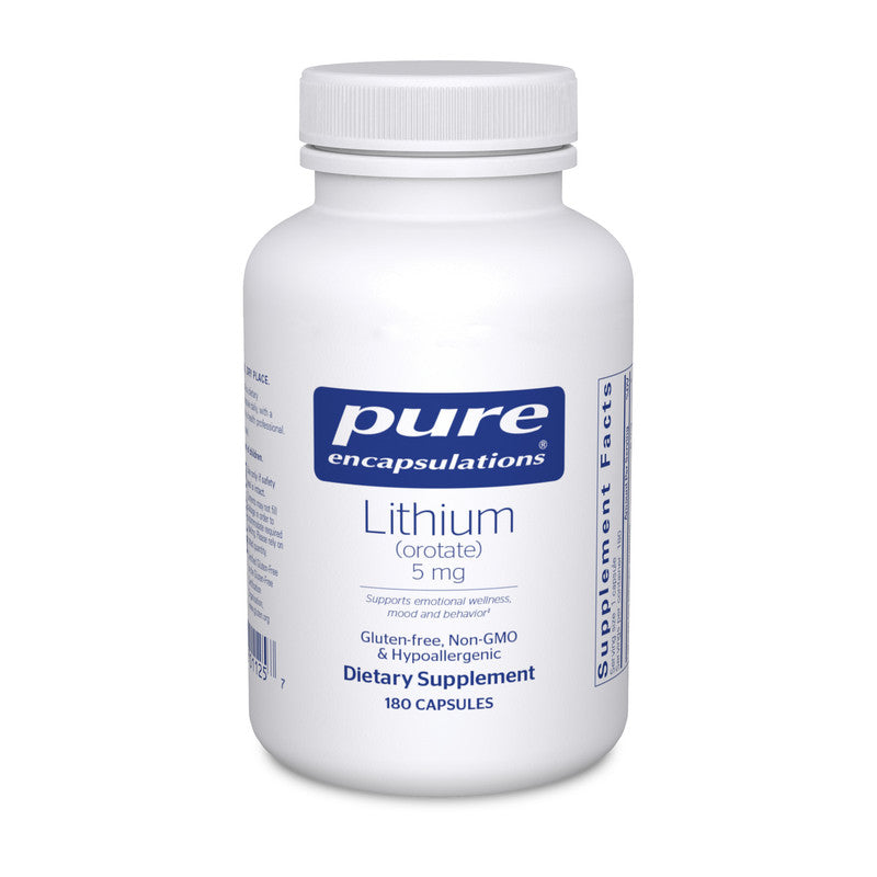 Offers the essential trace element lithium to support healthy mental function, including mood, emotion, memory and behavior‡