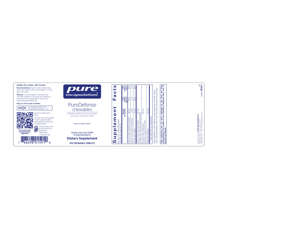PureDefense chewables 120's