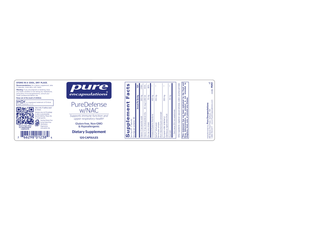PureDefense w/NAC 120's