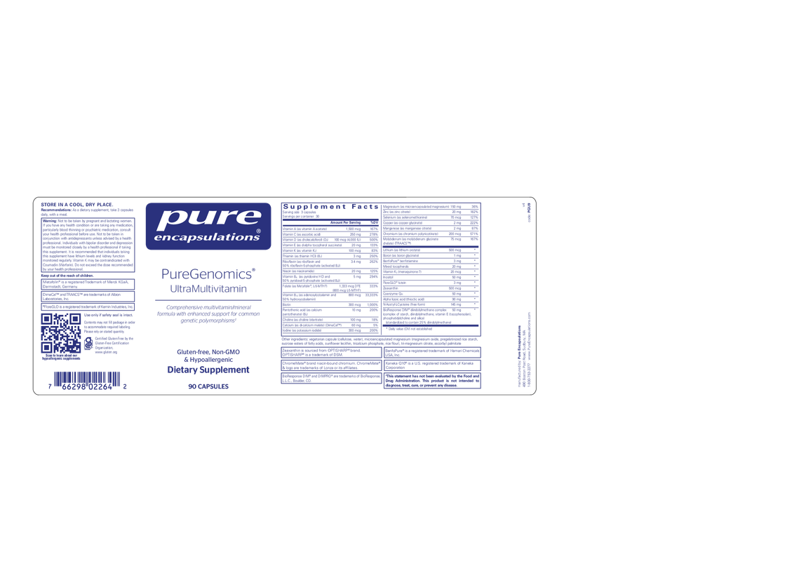PureGenomics® UltraMultivitamin