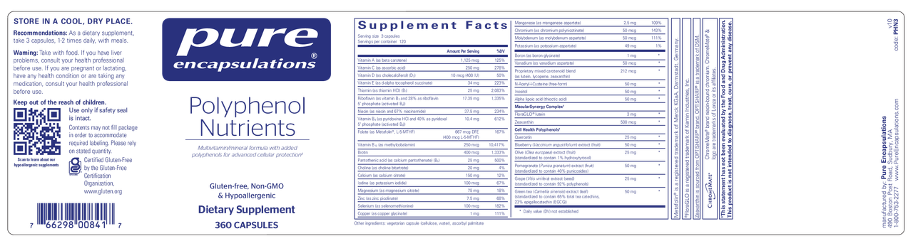 Polyphenol Nutrients 360's