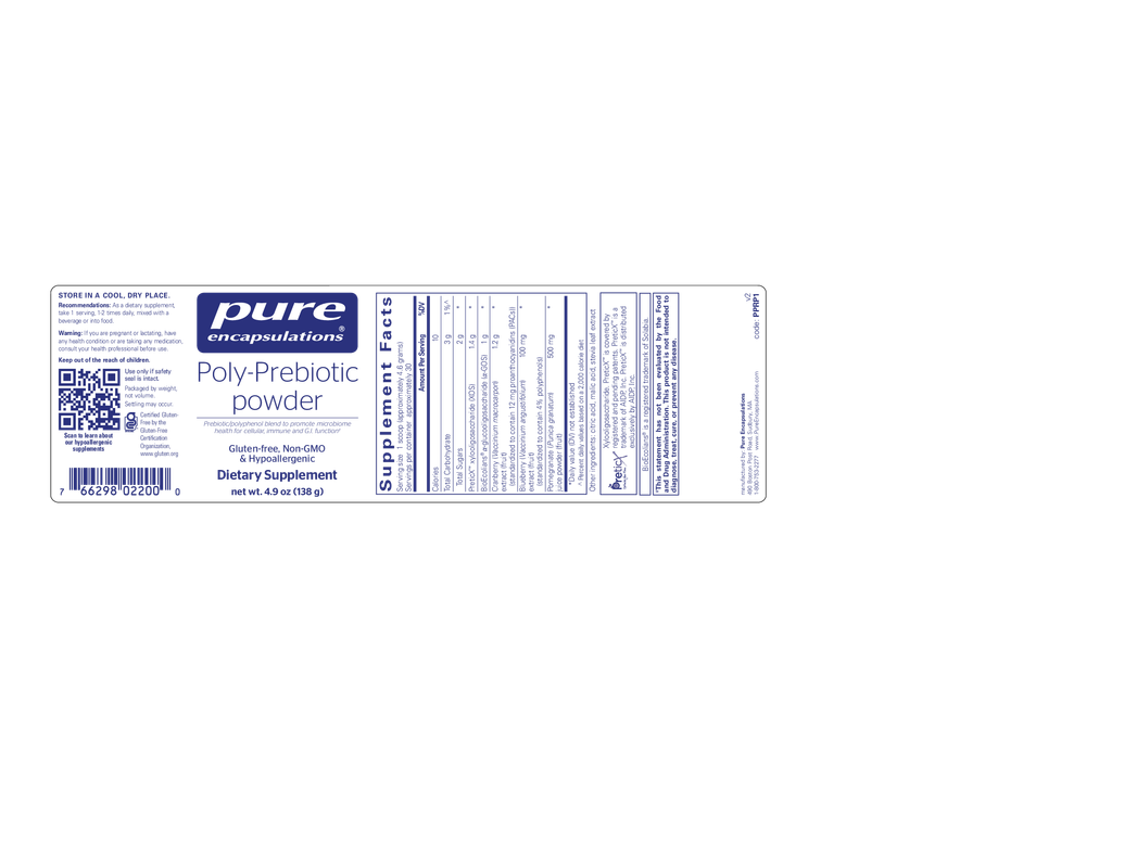 Poly-Prebiotic powder