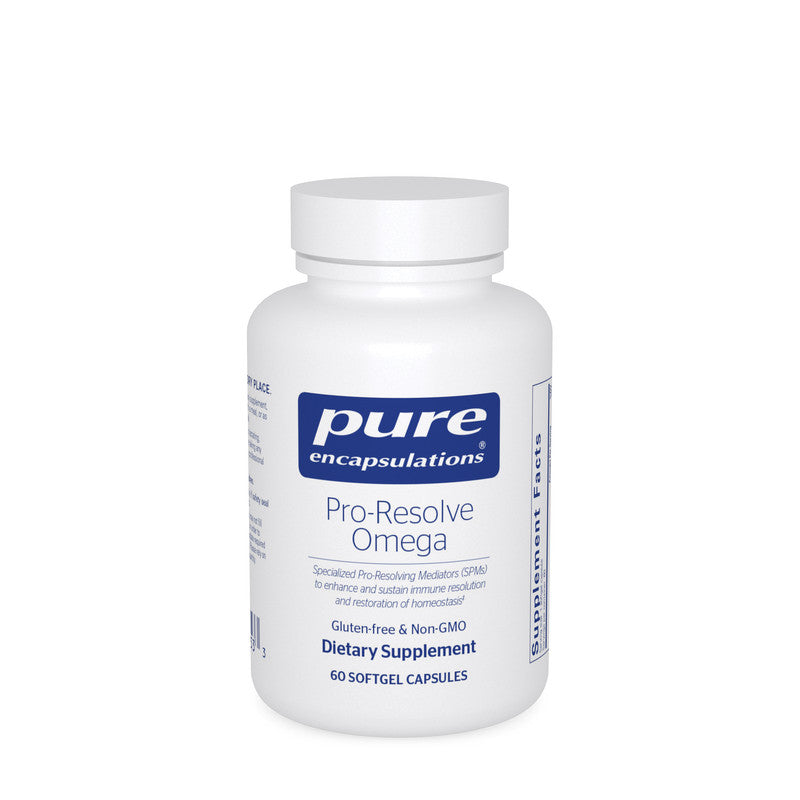 Specialized Pro-Resolving Mediators (SPMs) to enhance and sustain immune resolution and restoration of homeostasis‡
‡These statements have not been evaluated by the Food & Drug Administration. These products are not intended to diagnose, treat, cure or prevent any disease