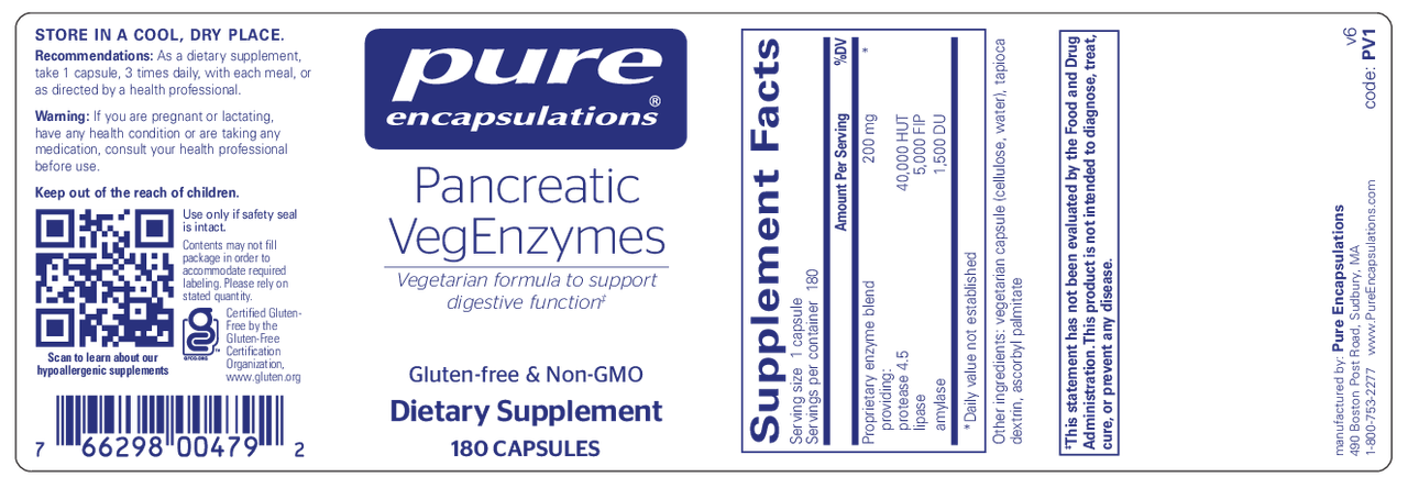 Pancreatic VegEnzymes