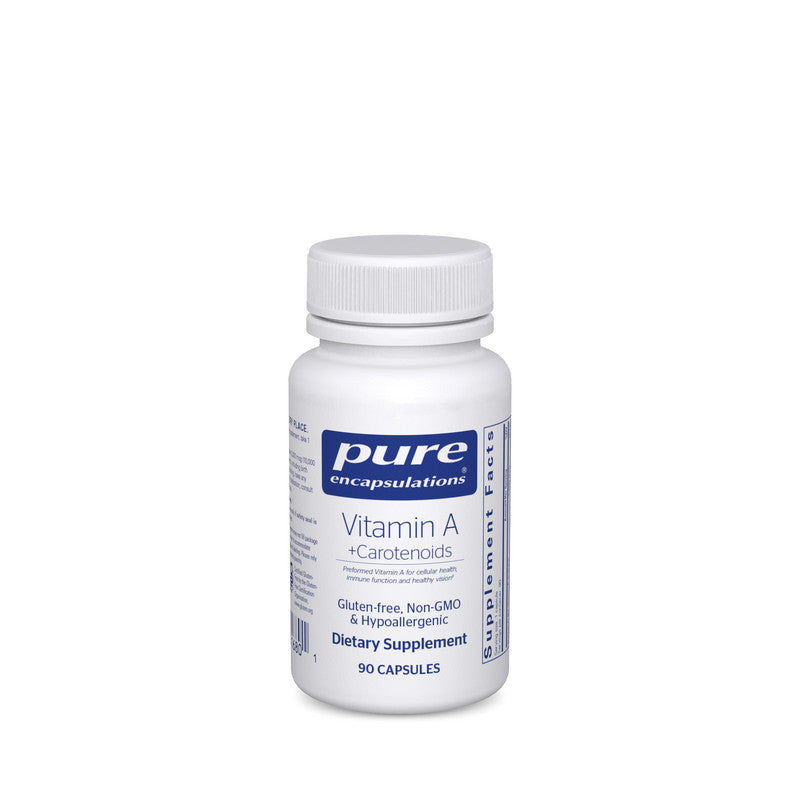 Vitamin A with lutein, zeaxanthin, and astaxanthin to support cellular, ocular and immune function, with carotenoids for retinal and macular health.‡