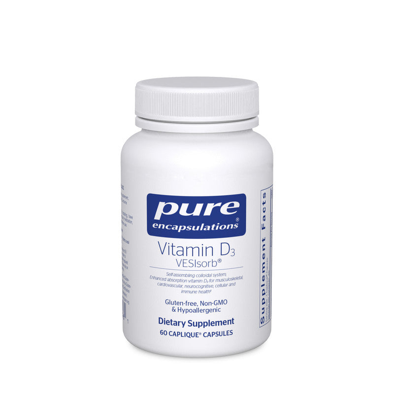 Self-assembling colloidal system for enhanced vitamin D3 absorption; promotes musculoskeletal, cardiovascular, neurocognitive, cellular and immune health‡