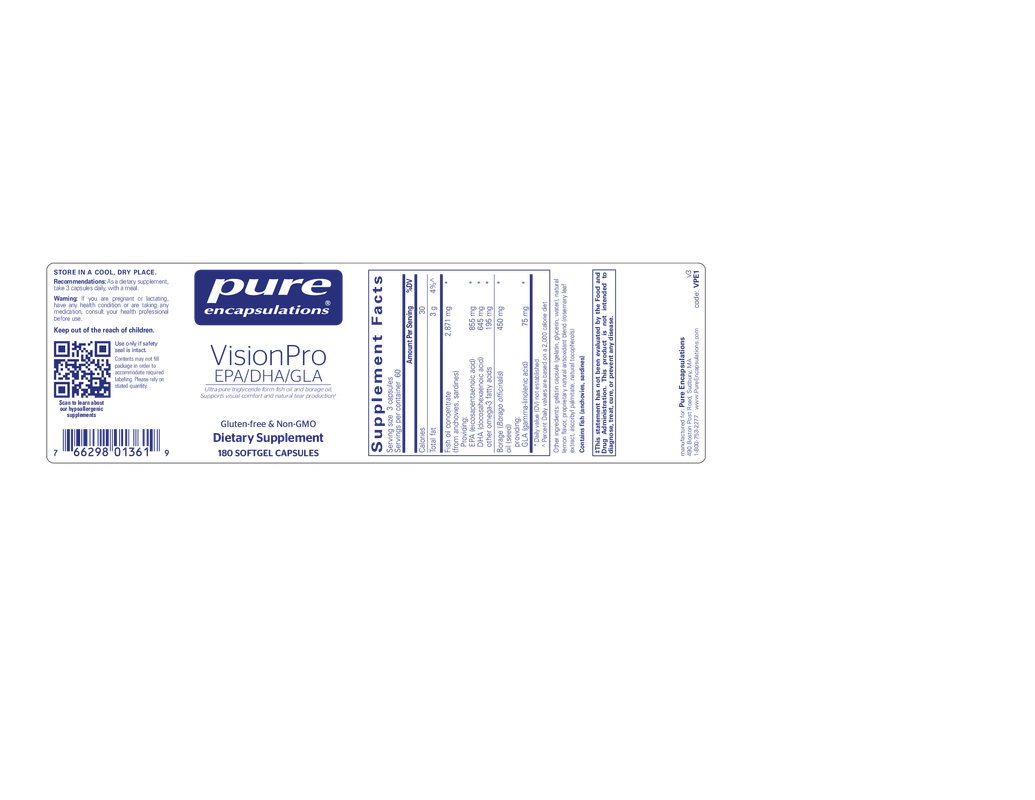 VisionPro EPA/DHA/GLA‡ 180's