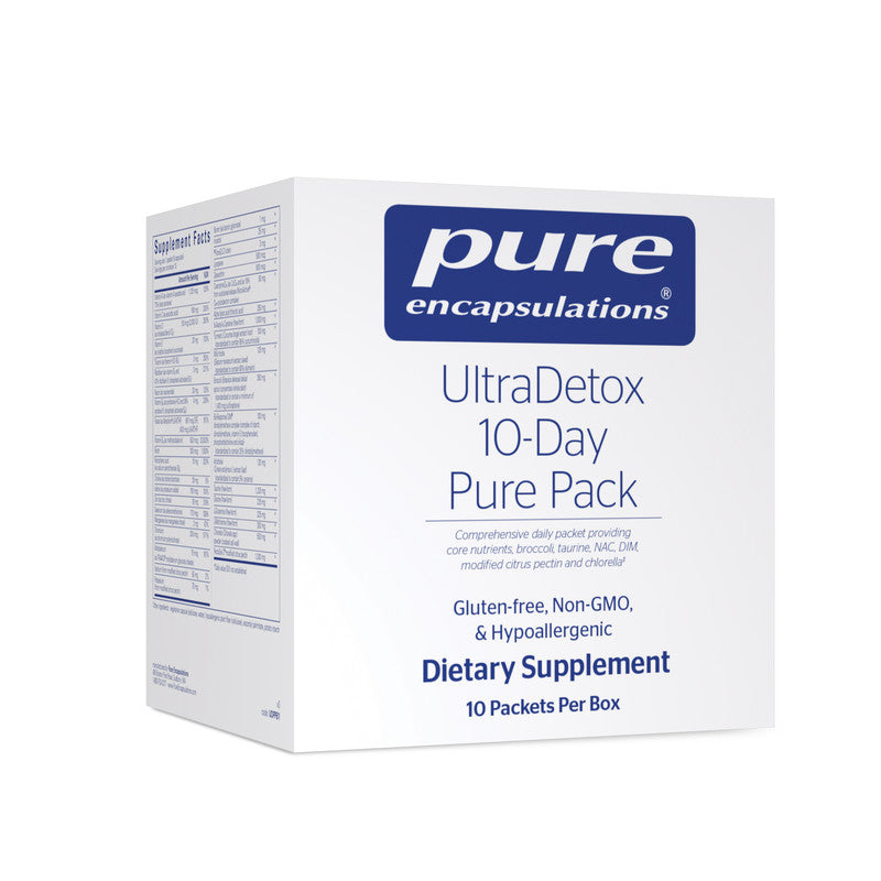 Comprehensive packet providing core nutrients,  broccoli, taurine, NAC, DIM, modified citrus pectin and chlorella‡